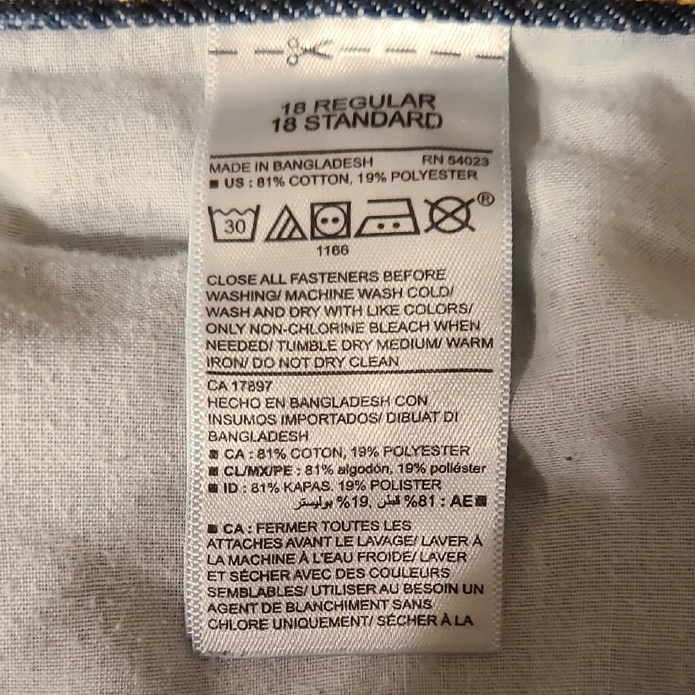 Old Navy Boys Skinny Jeans – Dark Rinse – Size 18 Regular Built In Elastic Flex